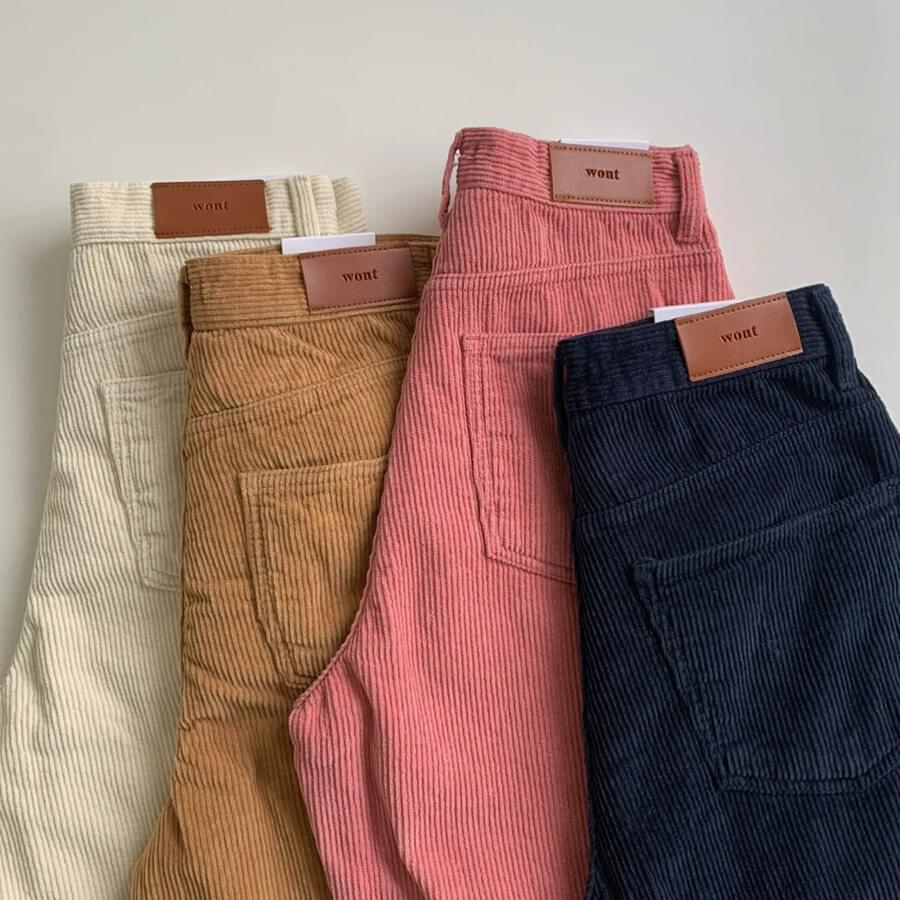 Turns corduroy pants