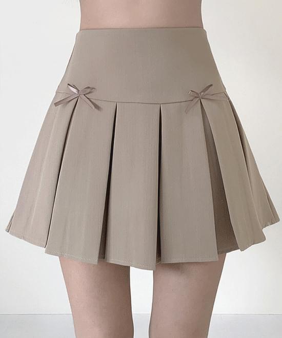 Saga Ribbon Pleated Mini Skirt 裙子