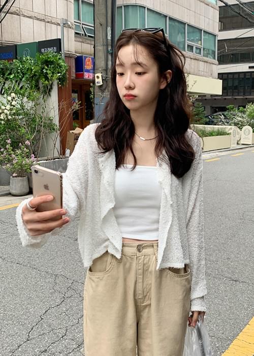 카밀라 골지튜브탑(캡내장) (3color)