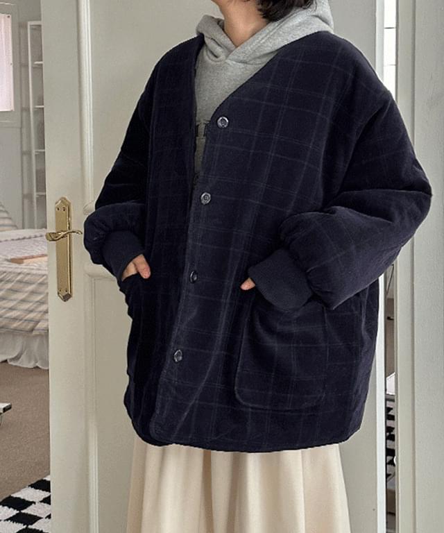 Julia check quilted Jacket - 2 colors