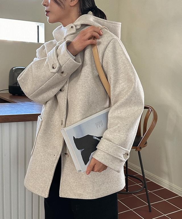 Devon quilted hooded half coat - 3 colors