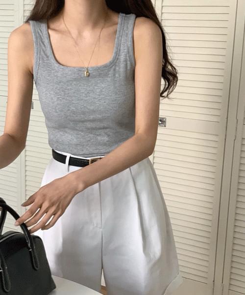 사계절촉촉 베이직 캡내장 스판 민소매 나시 티셔츠