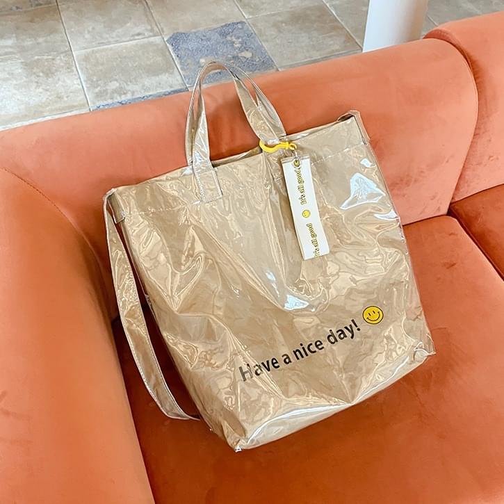 나이스데이 pvc에코백