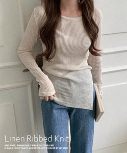 Coles Bay Linen Ribbed Knitwear 