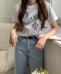 Whole Foods Cotton Lettering Short Sleeve T-Shirt