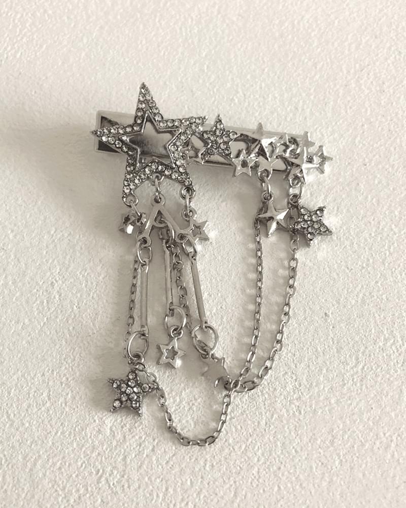 Kiren star star chain kitsch unique hair hairpin