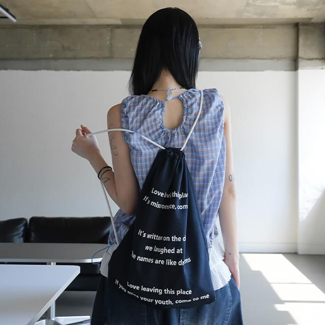 romance lettering backpack 背包