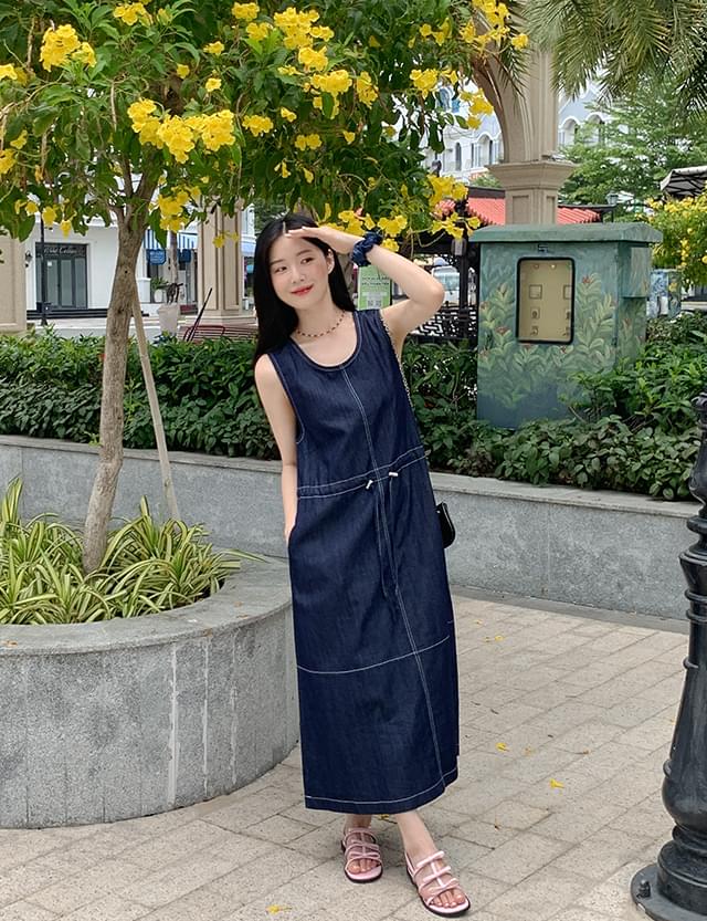 Issuerin denim long Dress 75719