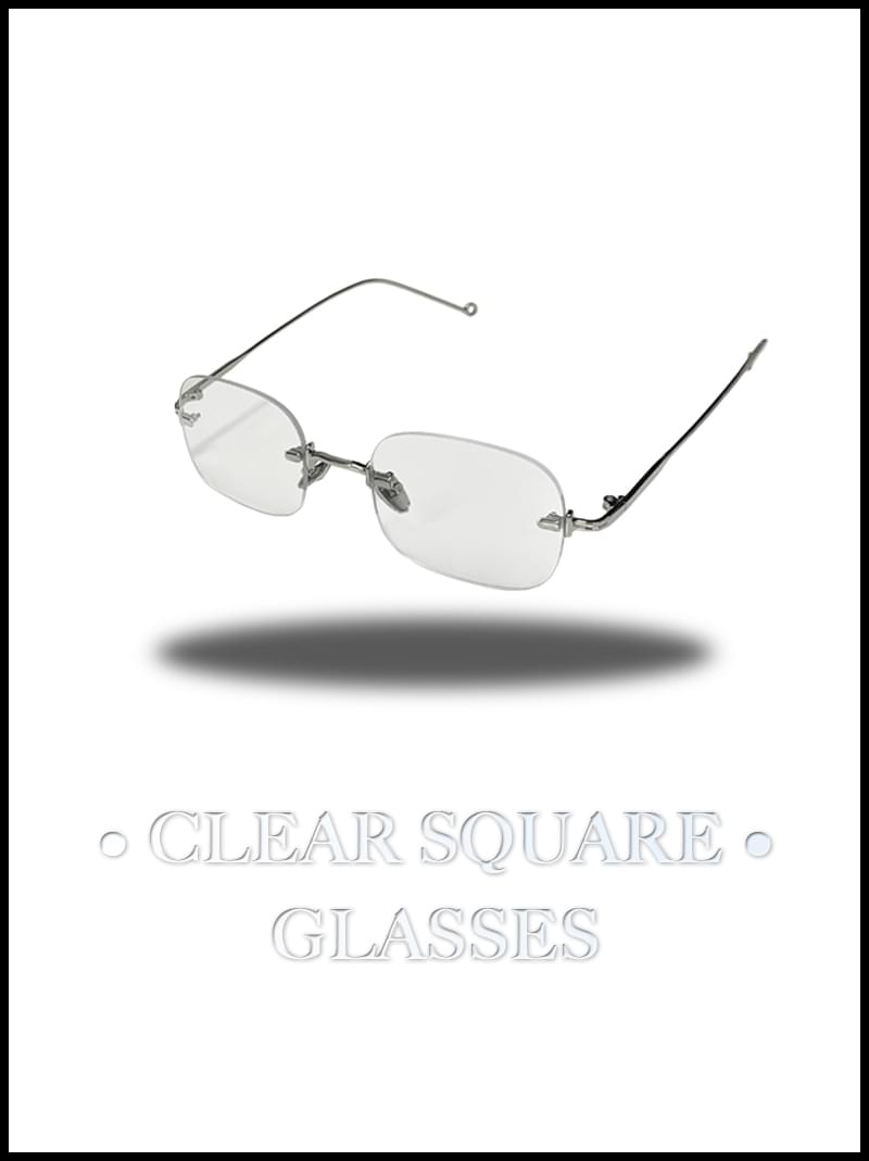 CLEAR SQUARE GLASSES
