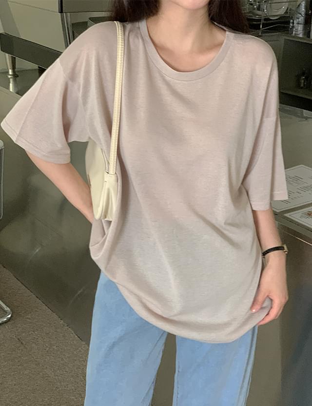 Lilpia linen Loose-fit t-shirt 75785