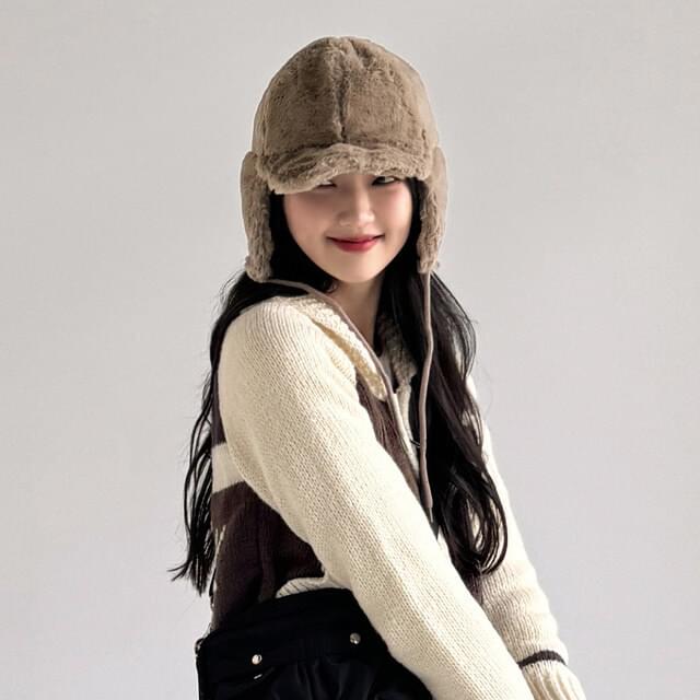 Bombing Mink Wire Gwidali Winter Hat 帽子