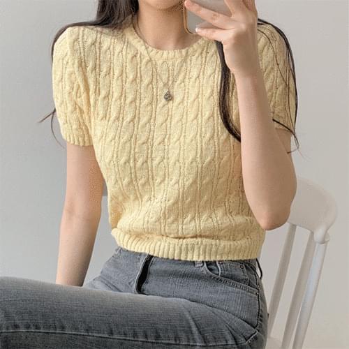 Love Me Twisted Summer Short Sleeve Crop Knitwear