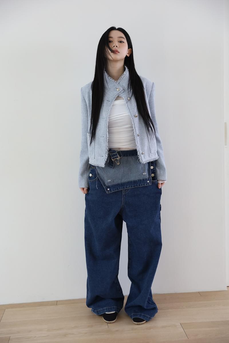 【COLOR iN ID】Sein fold denim COLOR iN ID - Fold denim overalls - Codibook.