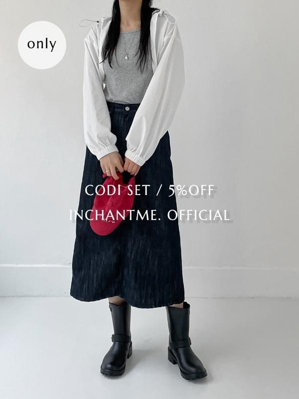 【INCHANT ME】Cat brush denim midi skirt Deconstructed Denim Skirt: Women's Designer Bottoms | Tory Burch