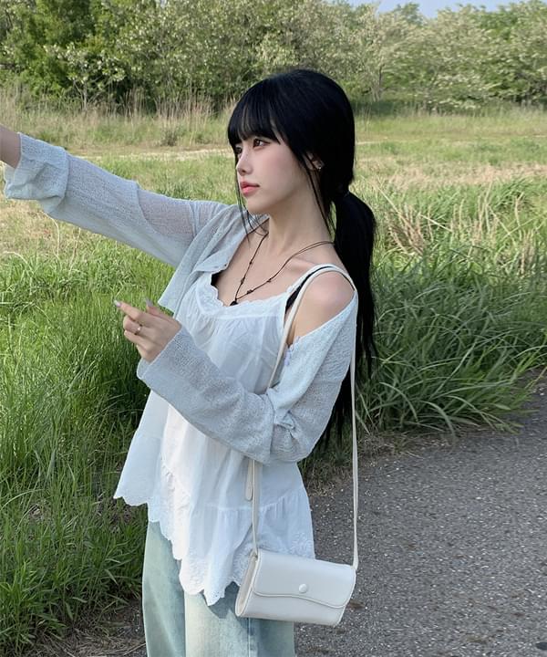 Smores linen cardigan 开襟衫