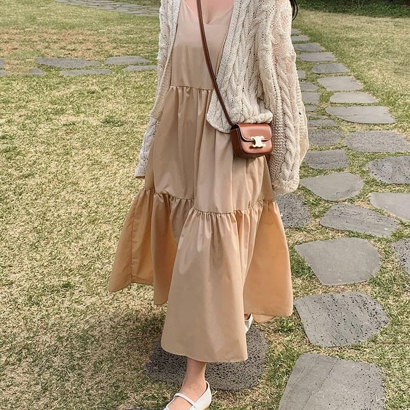 ソフィアティアードロングワンピース