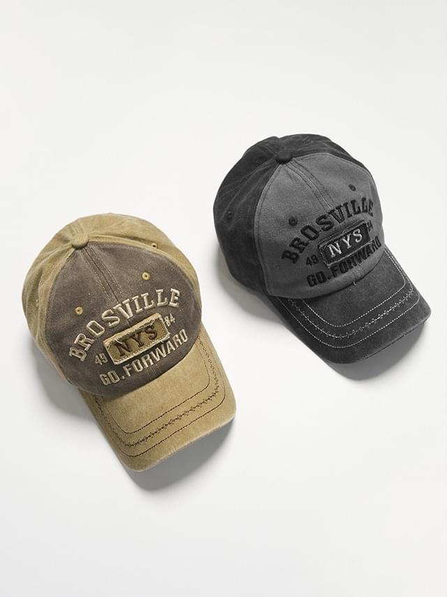 Olio Y2K vintage lettering color combination ball cap hat 帽子