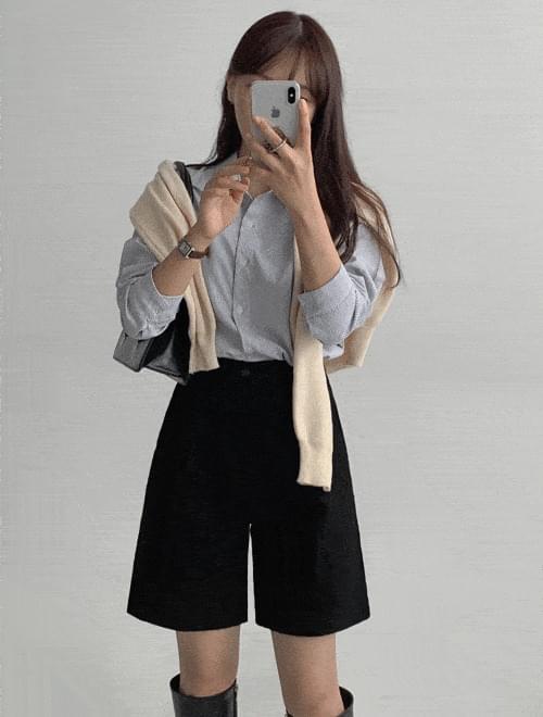 Haim Striped Crop Shirt -2color