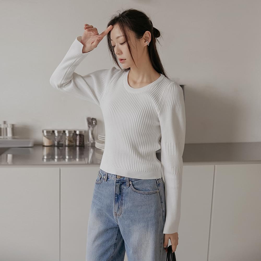 Dear Me Volume Round Ribbed Knit Spring/Daily
