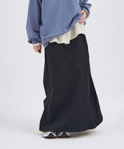 Pocket String Cargo Maxi Long Skirt 裙子