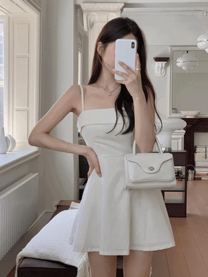 Holly Strap Sleeveless Mini Dress (2colors)