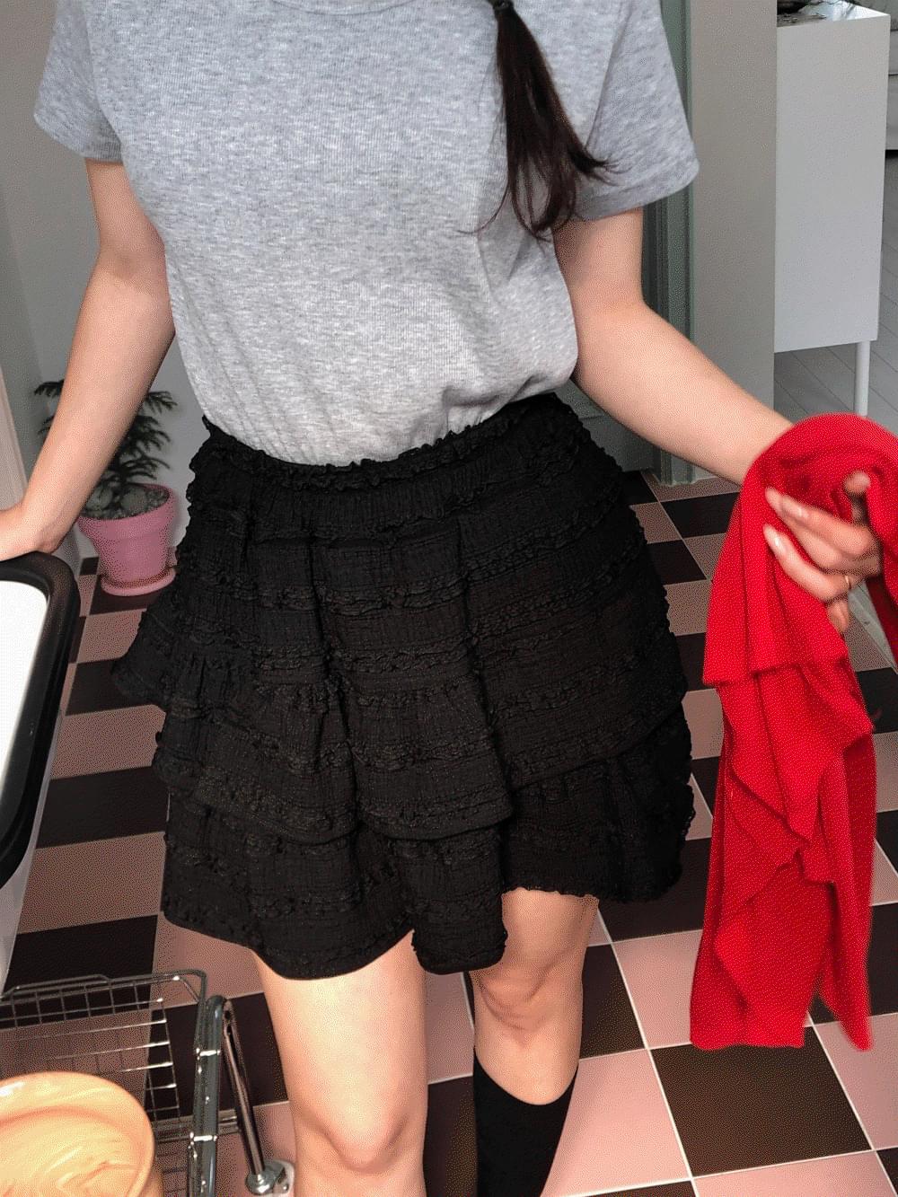 Sasha frill cancan banding mini skirt