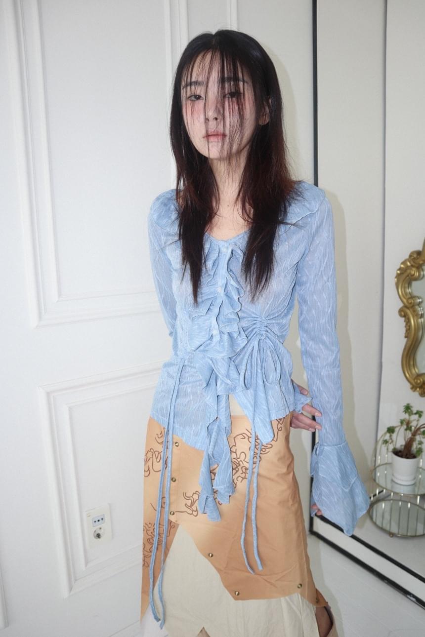 ) de my shimmer blouse