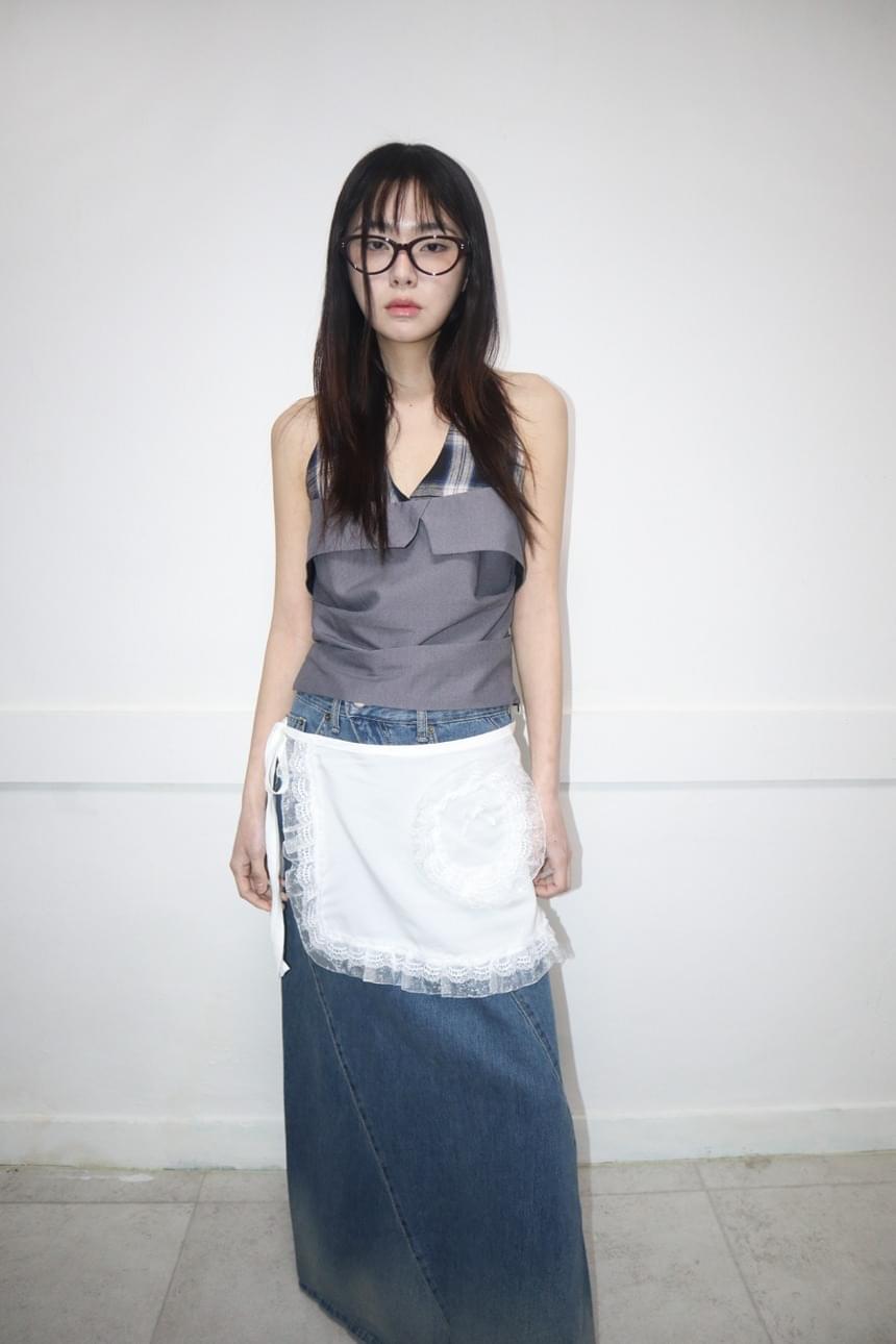 ) maid lace sk スカート