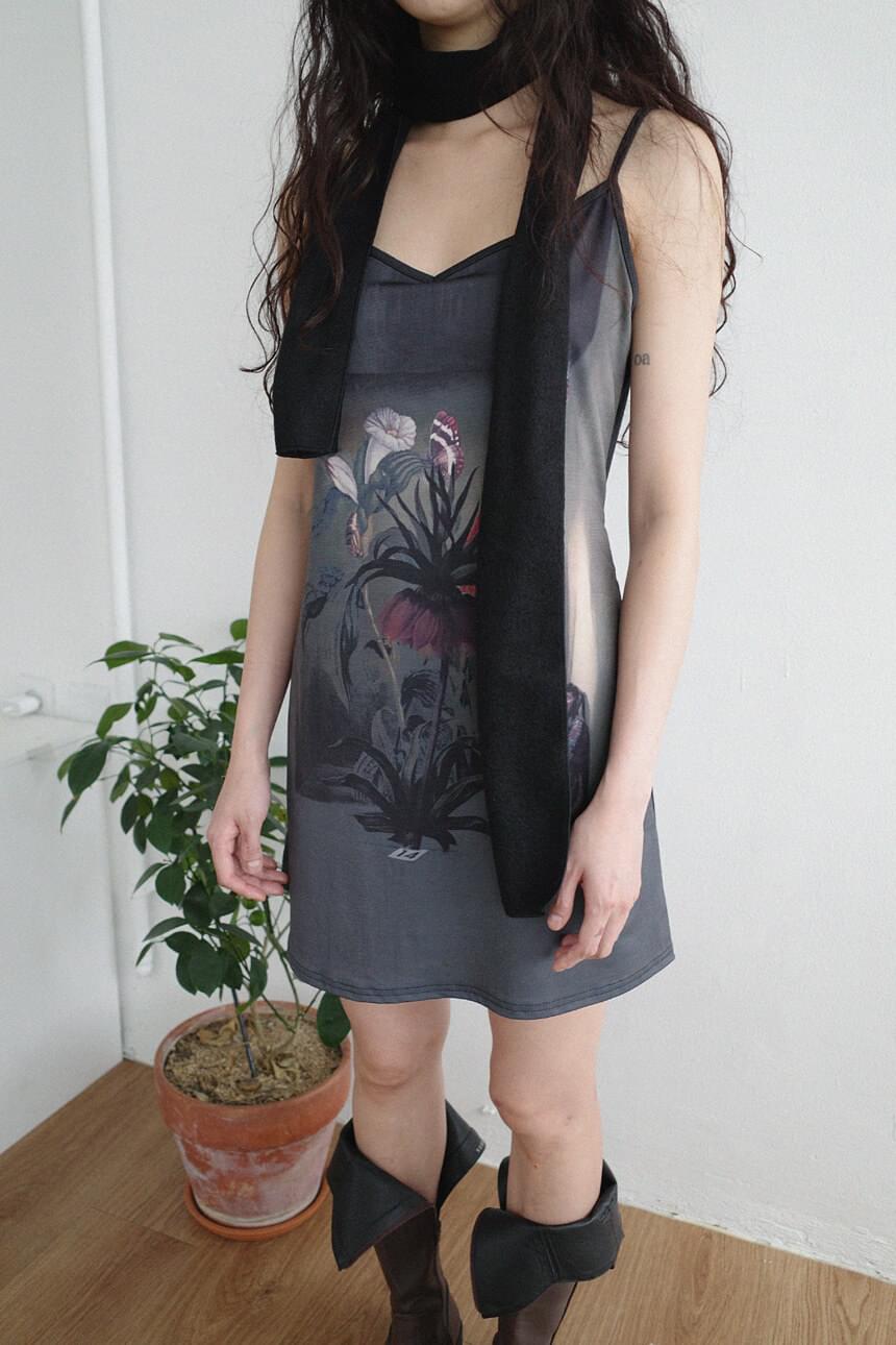Kisha retro mini dress ミニワンピース