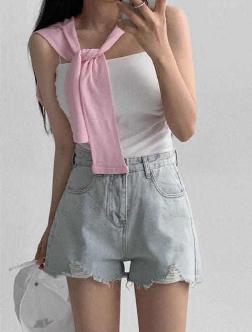Vintage denim shorts -4color/3size 短裤