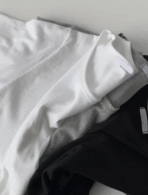 Cotton basic round short sleeve t-shirt -3 colors