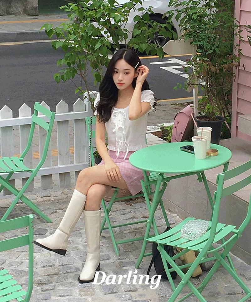 Bobby Ribbon Cropped Blouse