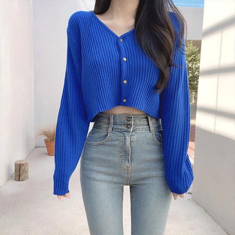 Galactic Ribbed Knitwear Cardigan 开襟衫