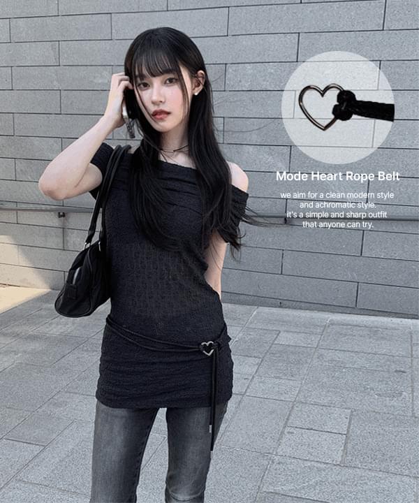 Mode Heart Rope Belt 腰带
