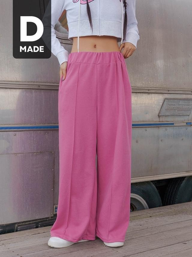 Big Size S-4XL Candy Training Pintuck Banding Pants