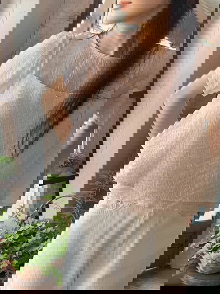 로브닝 봄 여름 오간자 레이어드 뷔스티에 반팔 블라우스(3color) 하객룩/격식룩/데이트룩/소개팅룩