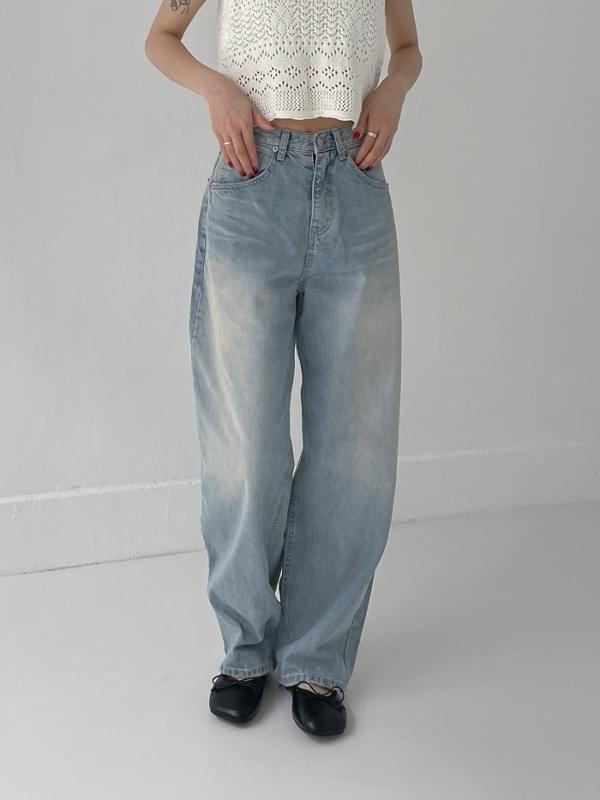 【INCHANT ME】459 Vintage Wide Denim Pants inchant me - 459 vintage wide denim pants 牛仔褲- Codibook.