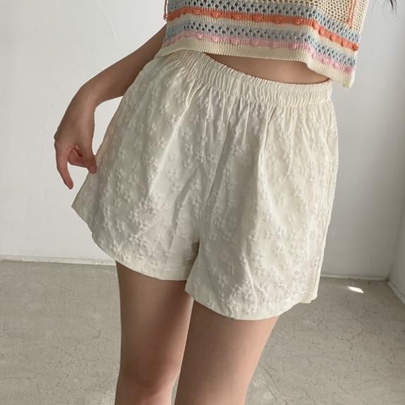 企画ダンデリオンバンディングショートパンツフラワーショーツ3パーツパンツパンツホットパンツショートパンツビーチショーツ花柄