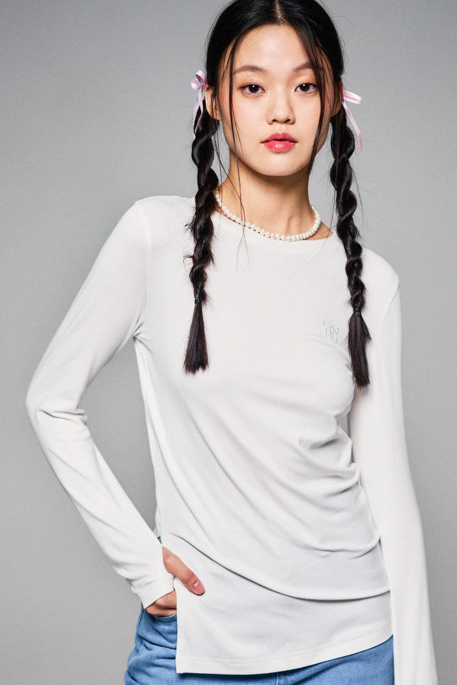 WOMAN GNRL Layered Slit T-Shirt