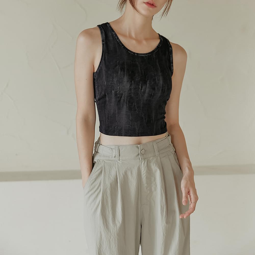 James printed cap sleeveless