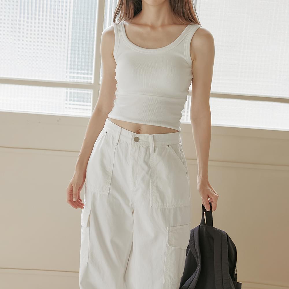 Niot Ribbed Cap Sleeveless