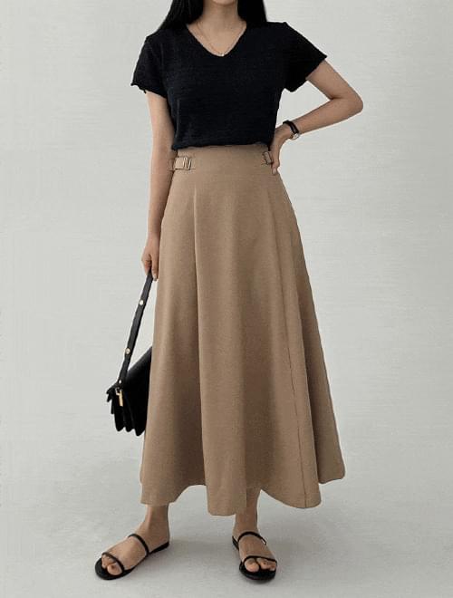 Riti Linen V Short Sleeve Knitwear -4color