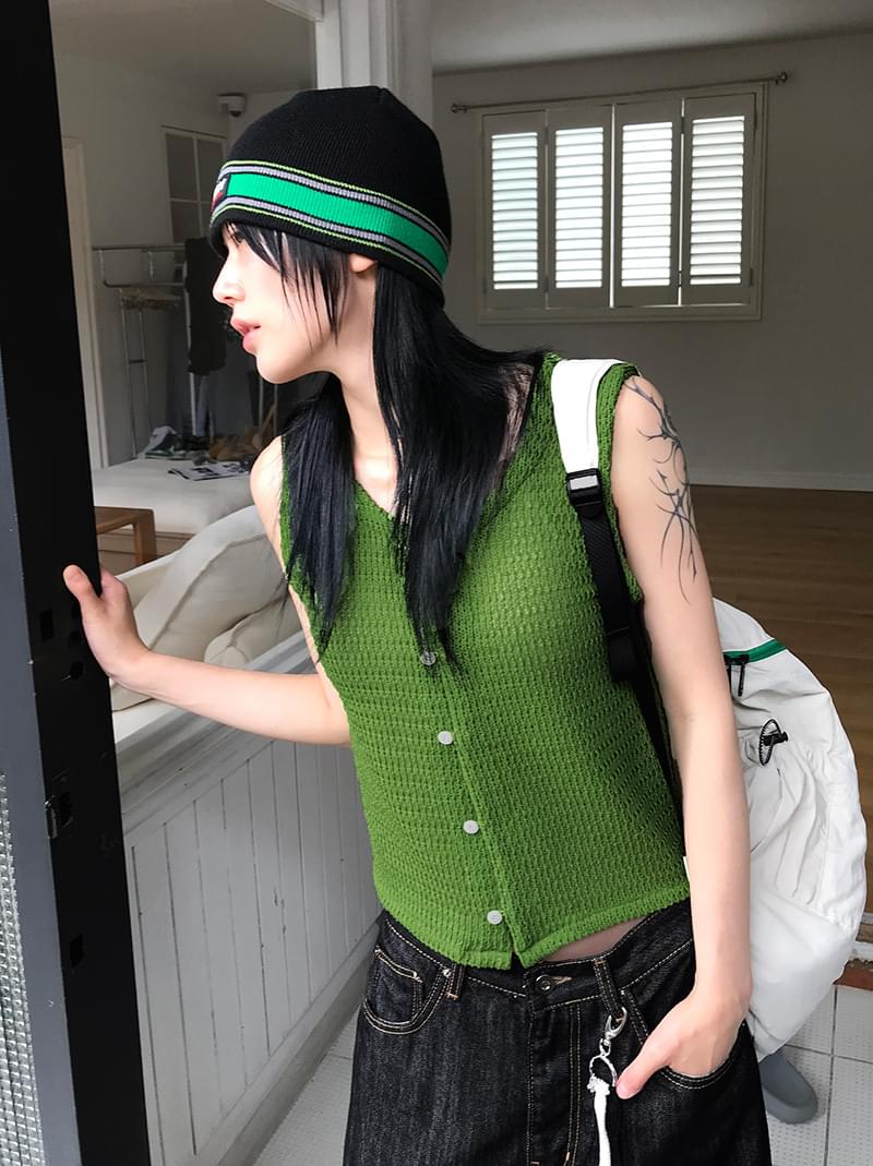 CAPSULE SLEEVELESS KNIT CD