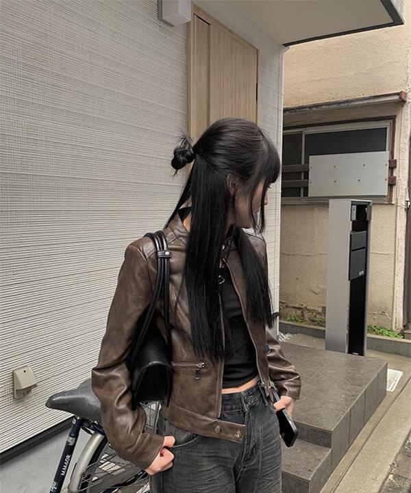 センブルブラウンライダージャケット