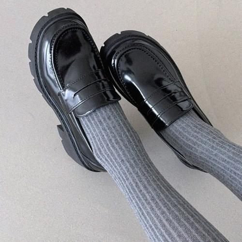 Everyday ED2408 Carcassonne high heel penny loafers
