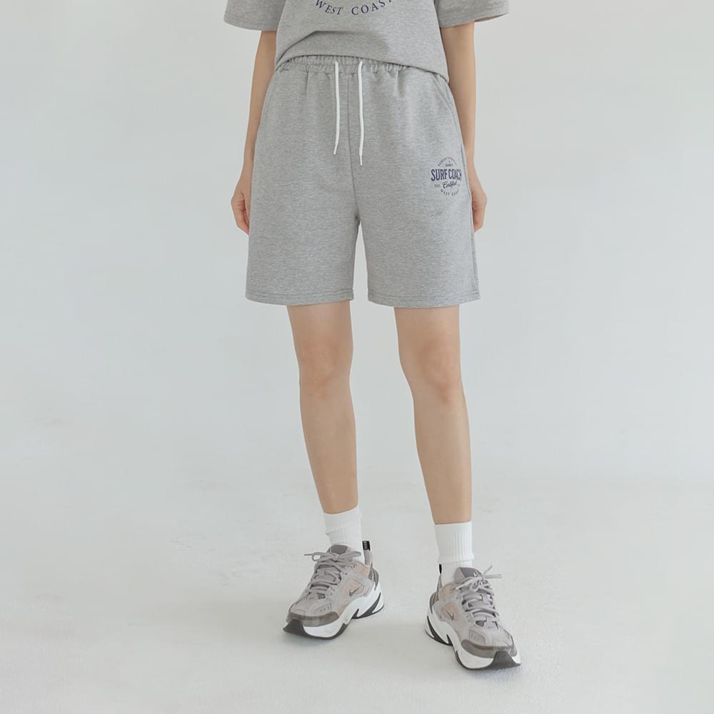 Glem setup lettering banding half pants