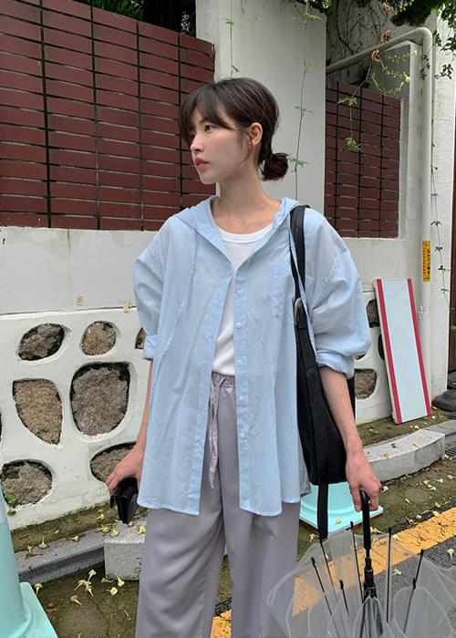 Cold Boxy Hooded Shirt