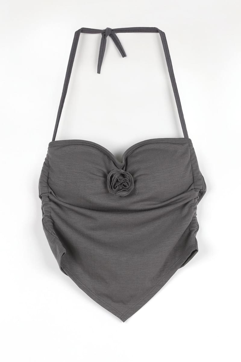 Mini Rose Halter Top (with Built in Bra)