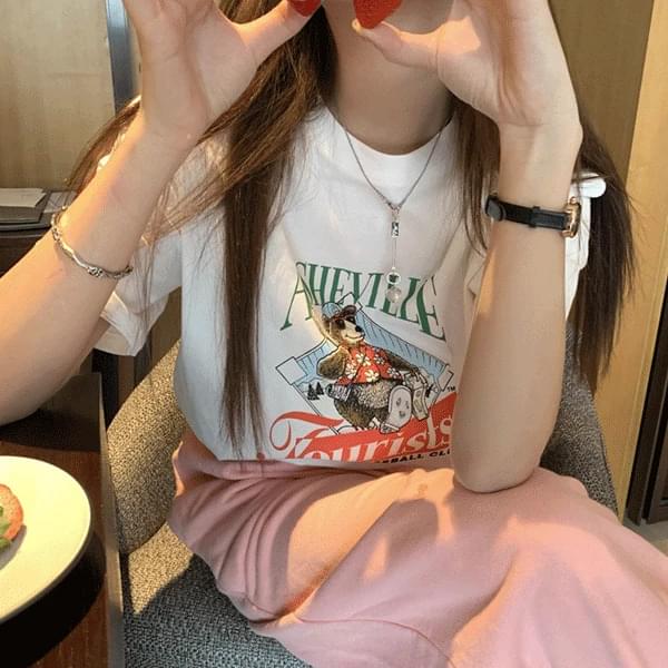 Migom printed Loose-fit short sleeve t-shirt