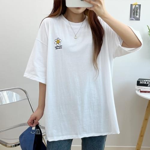 Smile Flower Overfit Short Sleeve T-shirt